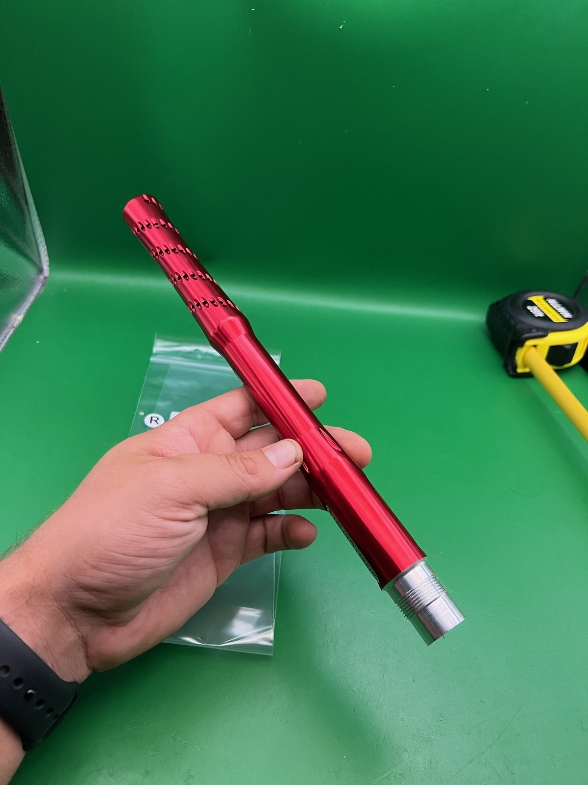 Smart Parts Teardrop A5 Thread 12" Barrel Gloss Red Aluminum One Piece