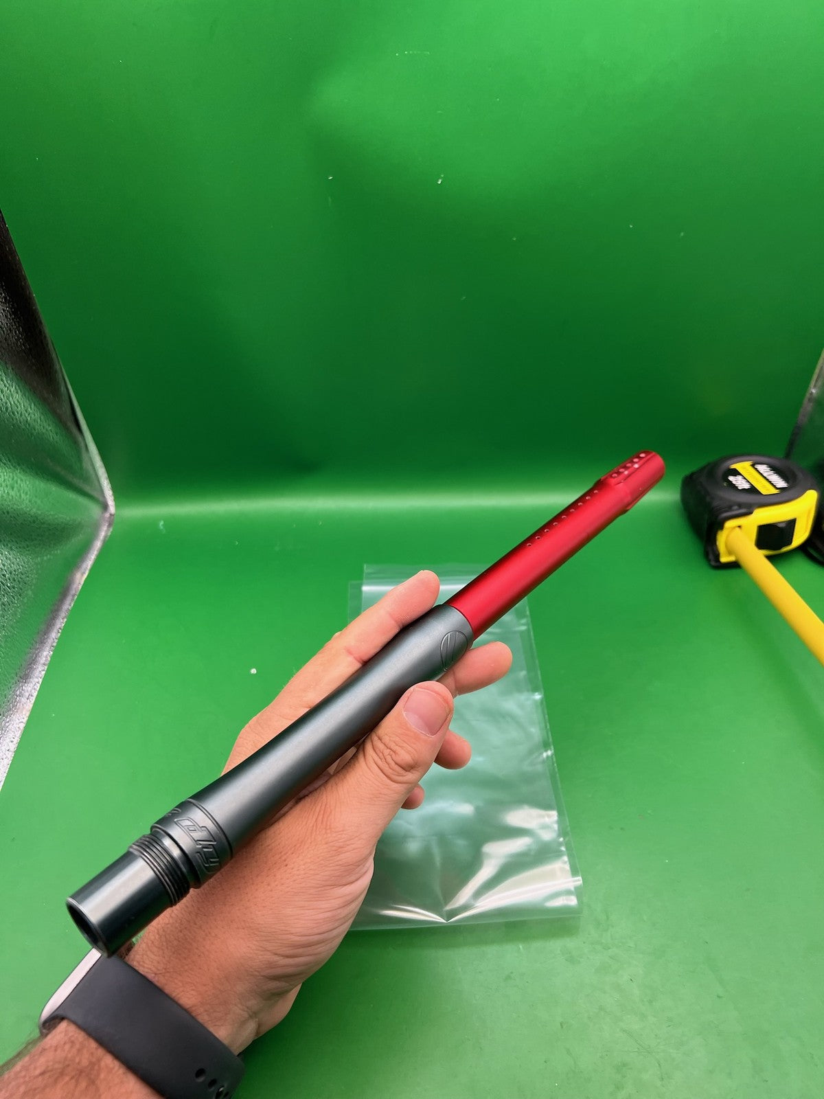 Dye Ultralite (UL) Paintball Barrel 14" 0.686 AC Thread - Grey/Red