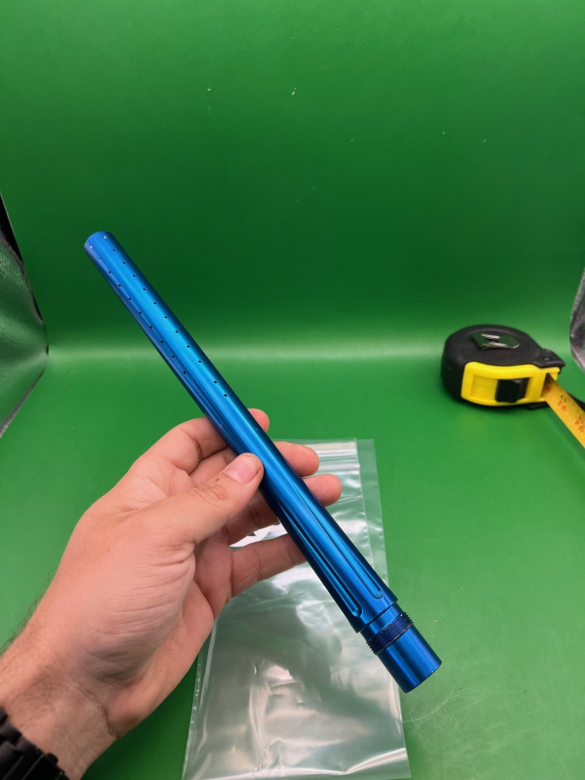 Autococker Empire Barrel 14" .692 Blue - used paintball barrel - blue anno