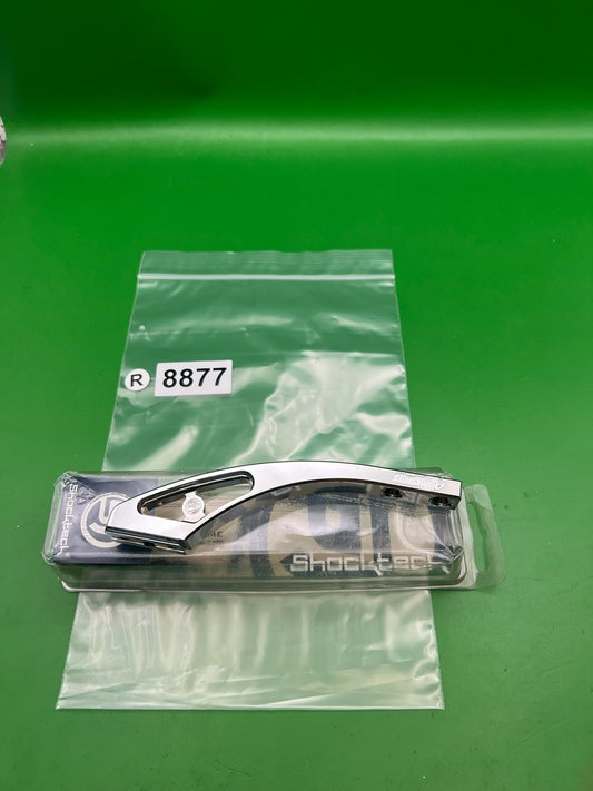 Shocktech ASA Drop Forward Chrome Silver Aluminum Paintball Rail