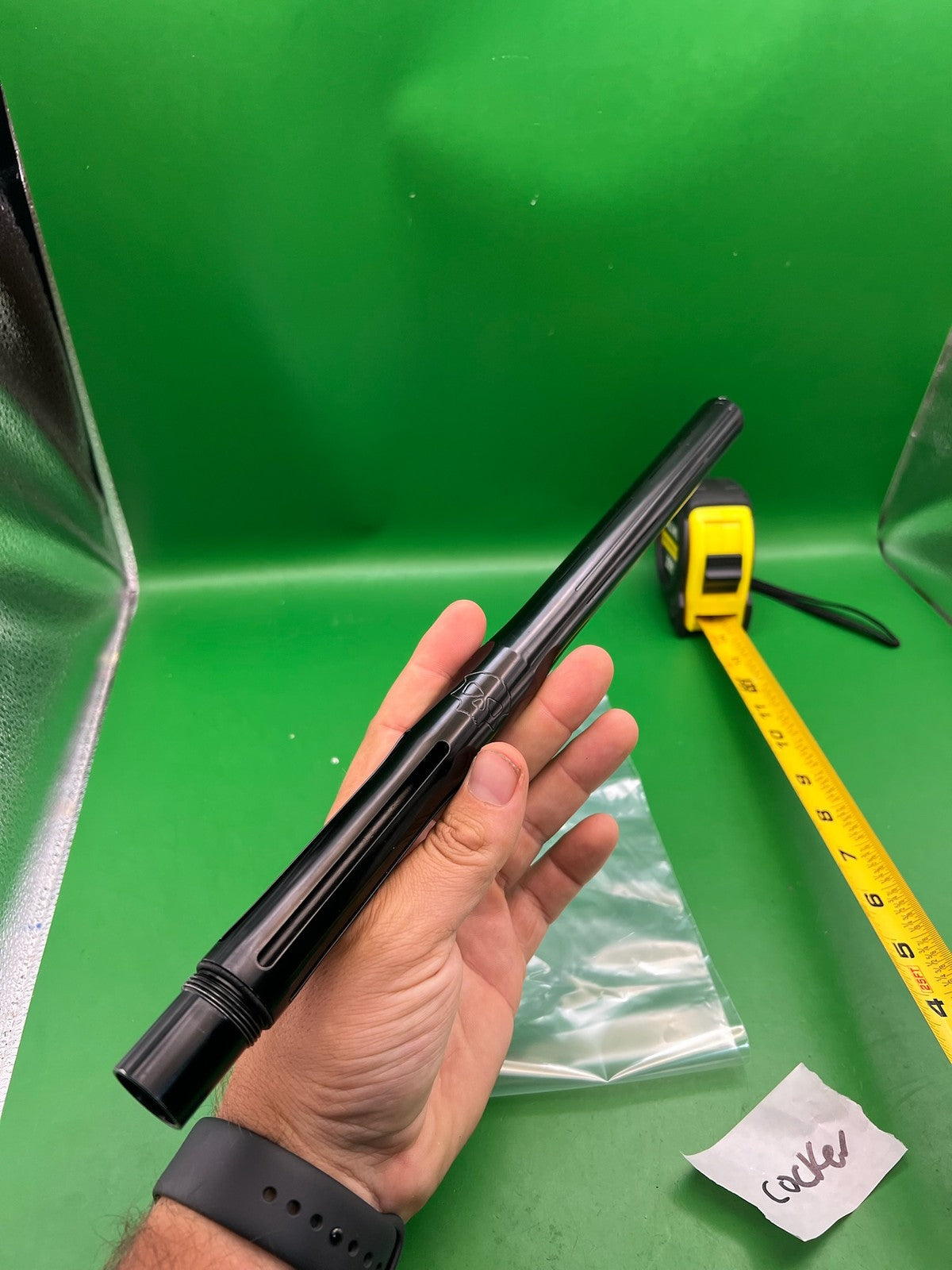 Infamous Silencio OG-1 One Piece Insert Barrel 14" Autococker Cocker Gloss Black