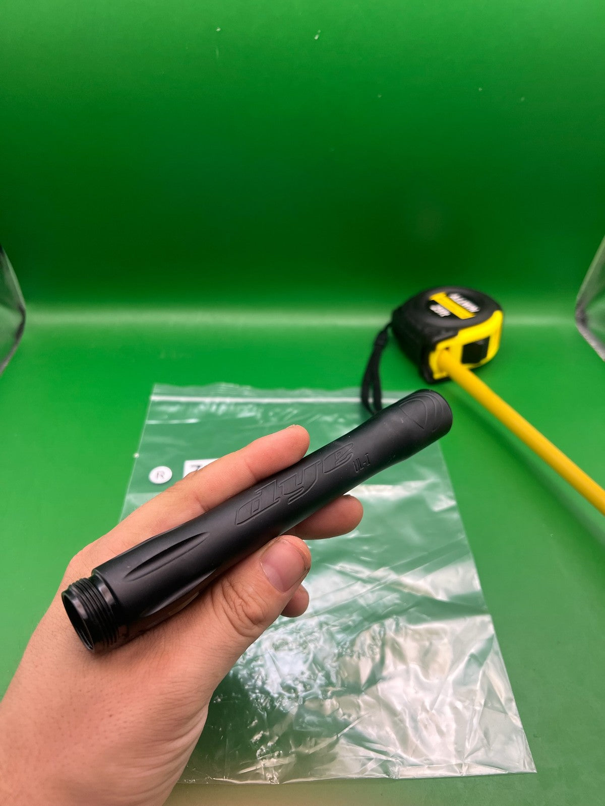 Dye UL-I Barrel Back Autococker AC Thread Dust Black 7" Paintball