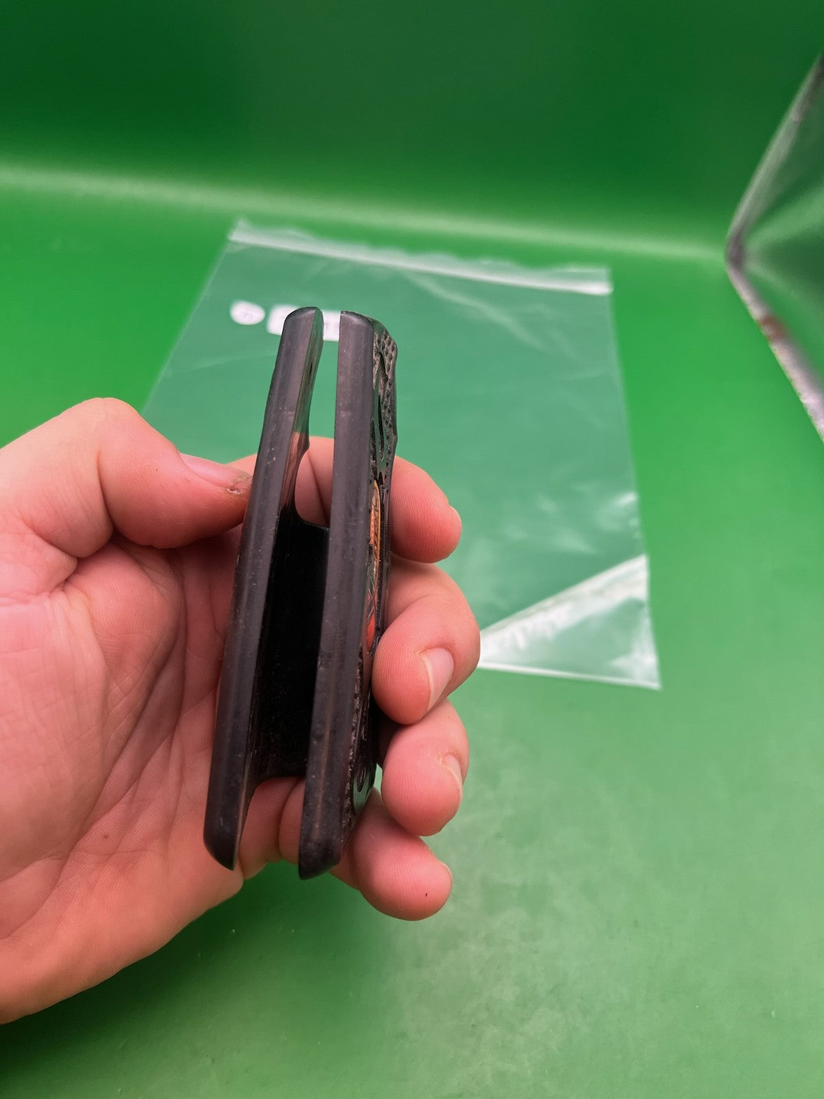 System X 1911/45 Style Paintball Marker Grips Black Rubber Panels