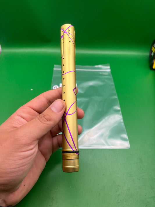 Dye Ultralite UL 14" Front Barrel Tip Gold Purple Splash UL ULS GEO EGO LUXE