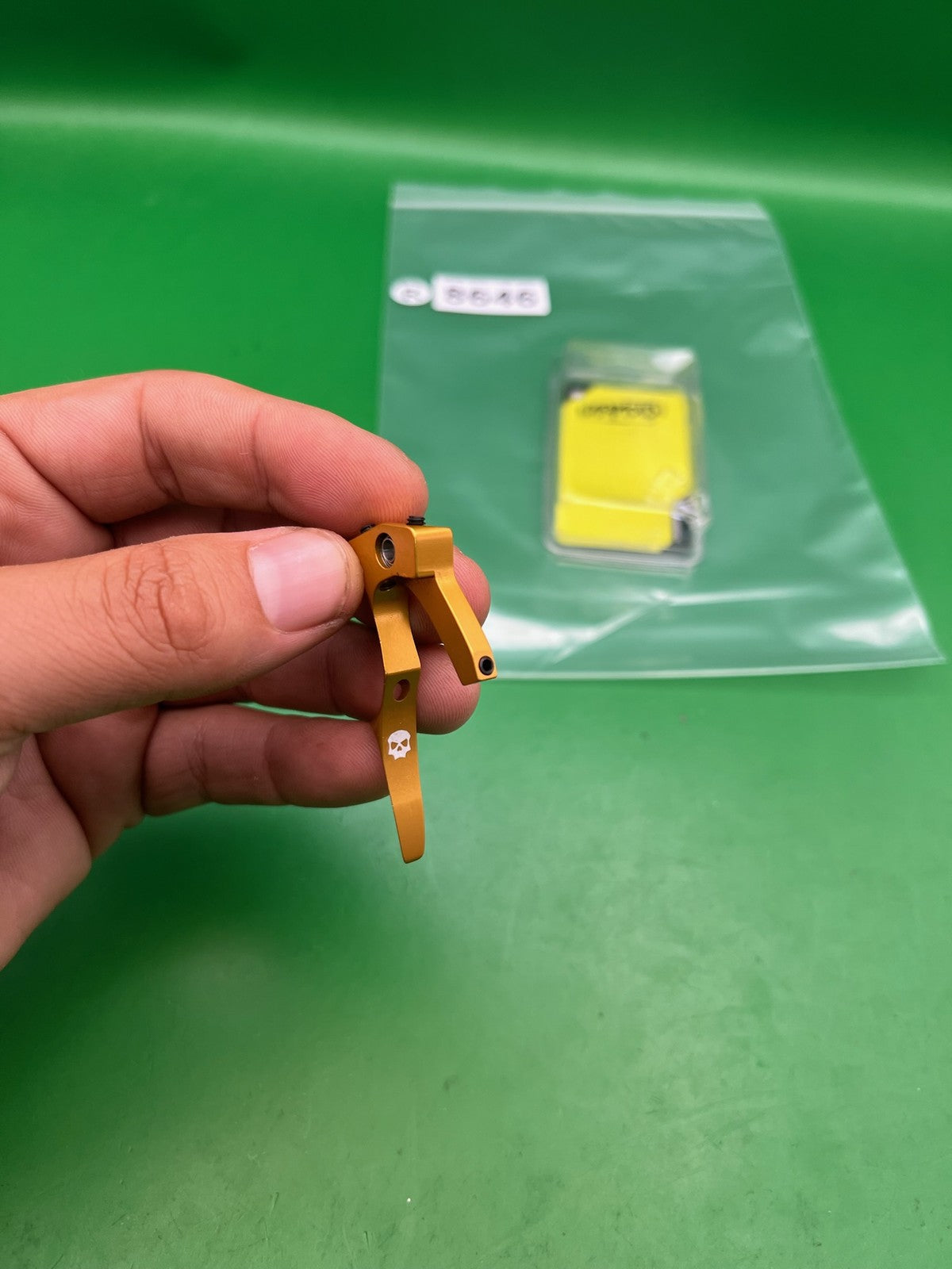 Infamous Luxe Deuce Haptic Trigger IDOL Gold Anodized Aluminum Paintball