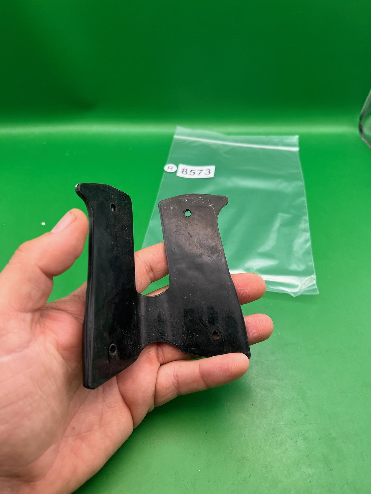 Dangerous Power 1911/45 Style Grip Panels Black Rubber Paintball Marker Grips
