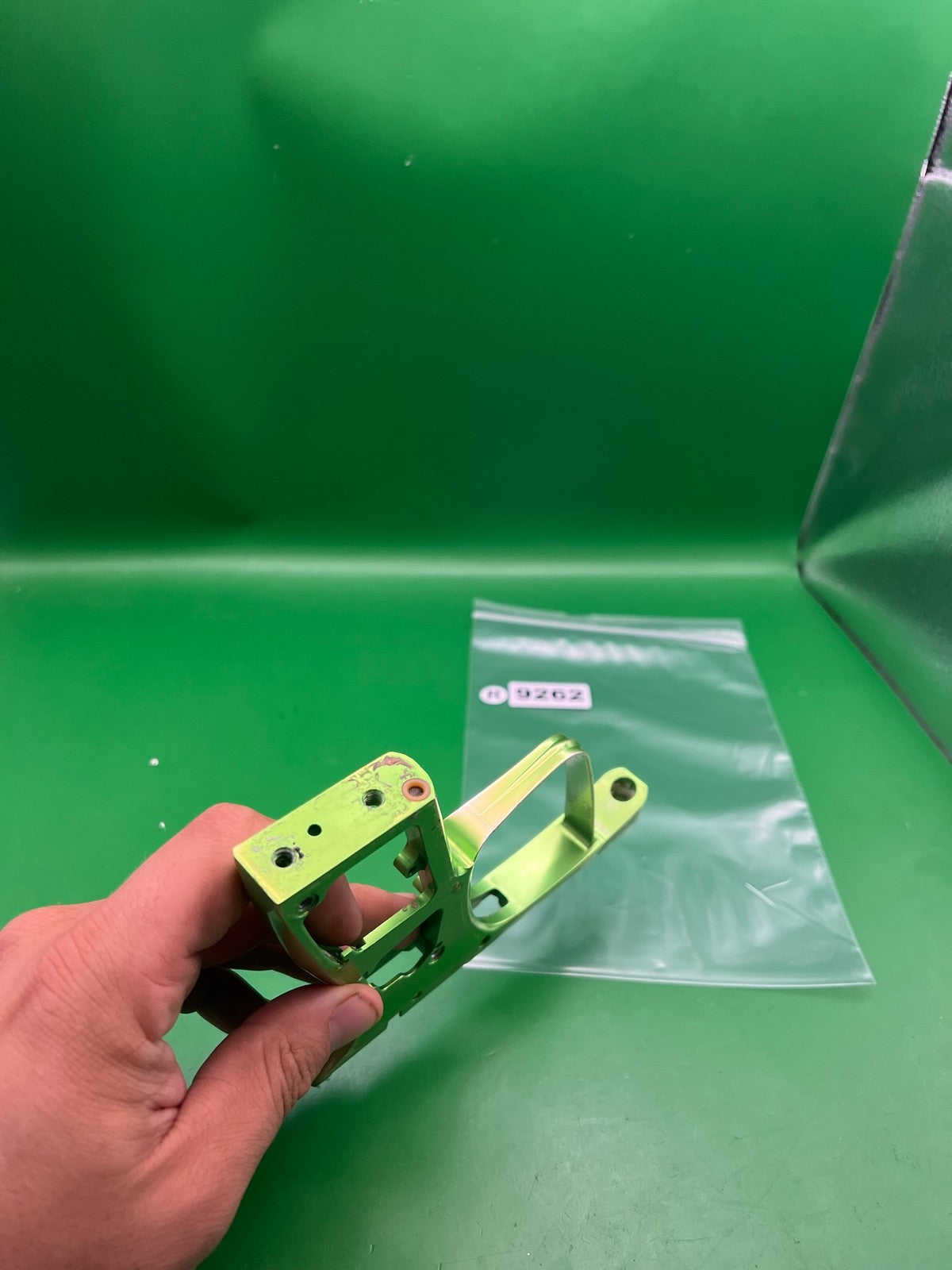 DLX Luxe ICE Trigger Frame Lime Green Anodized Aluminum
