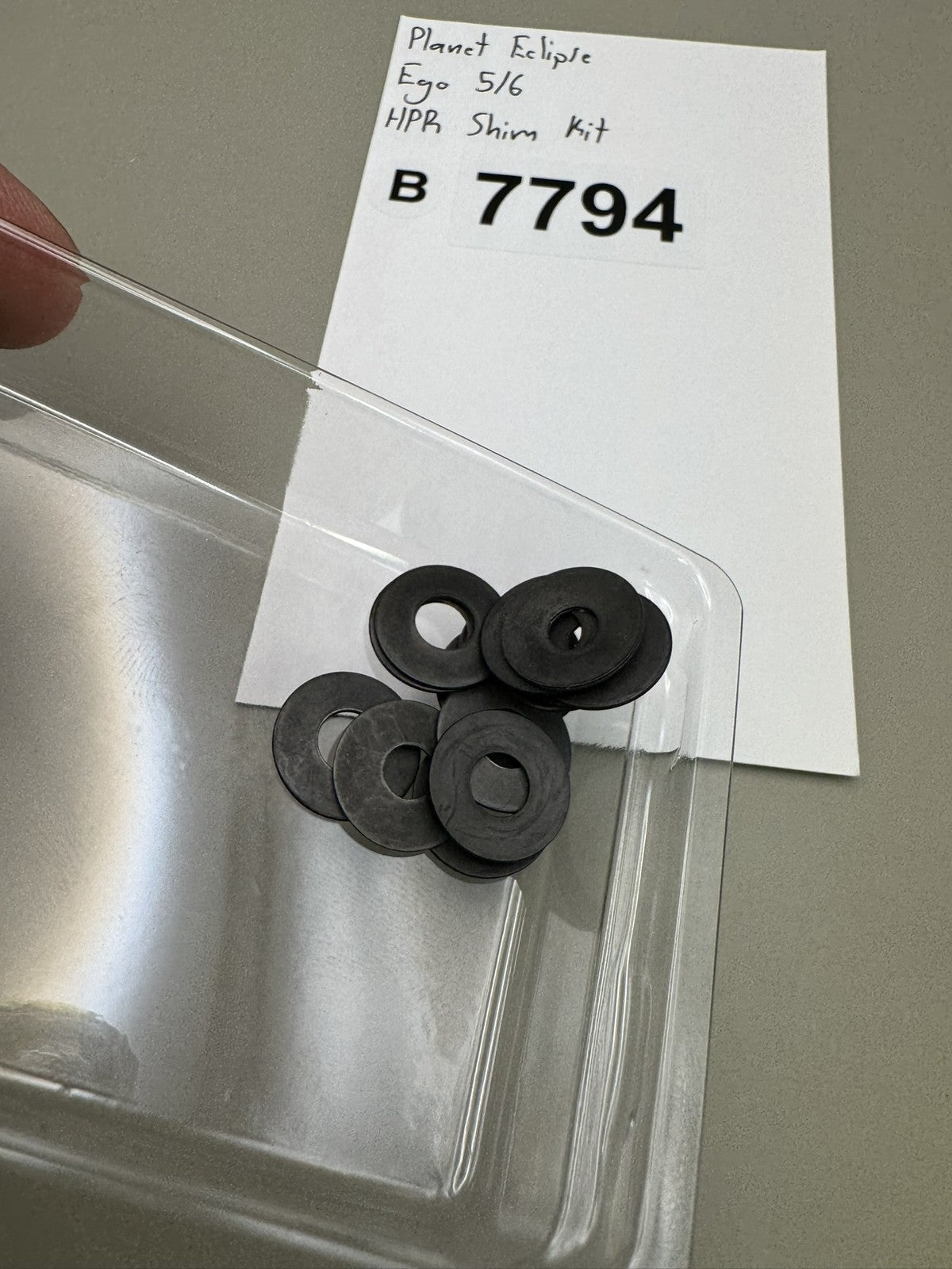 Planet Eclipse Ego 5/6 HPR Shim Kit Black