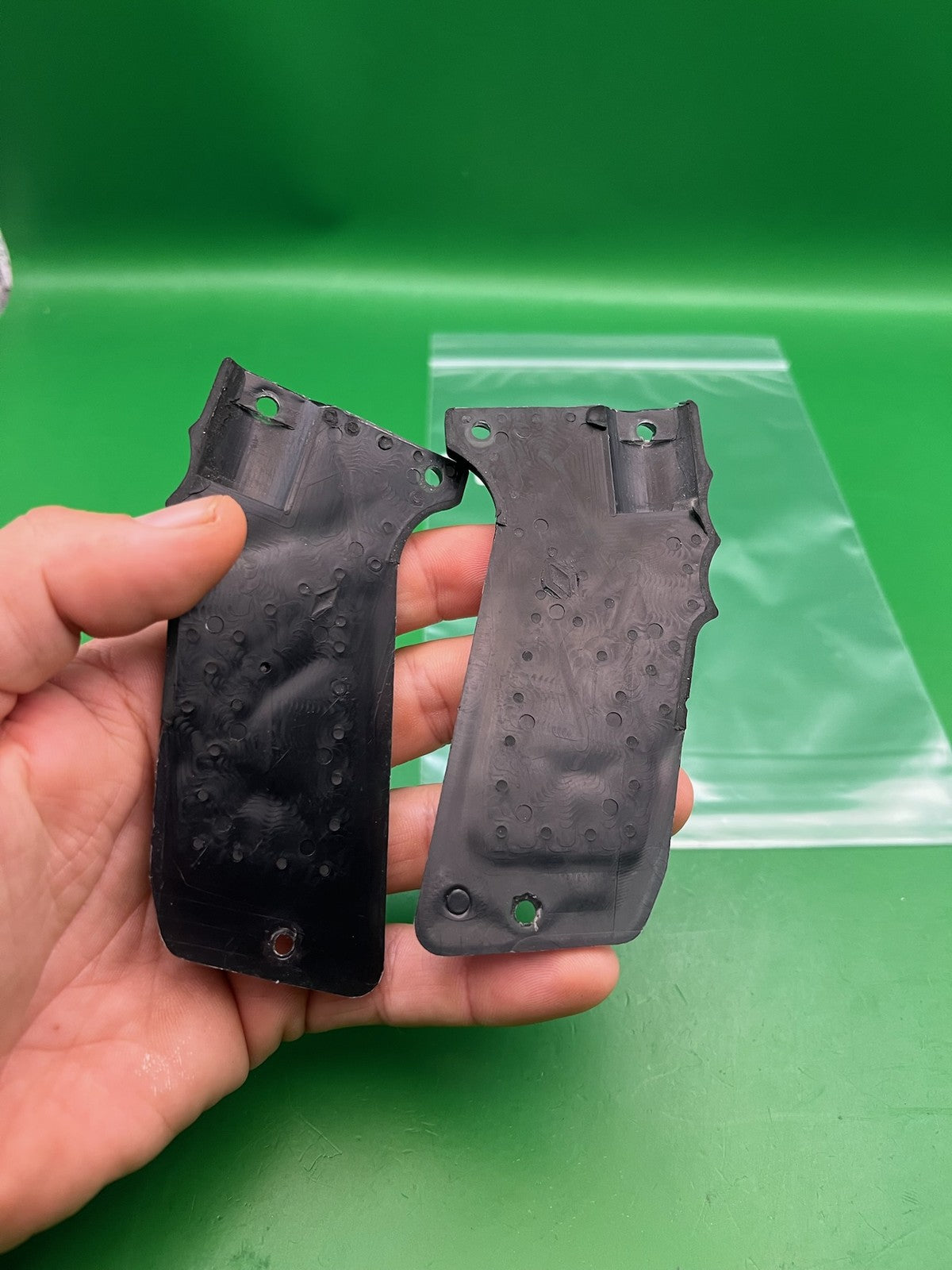 WGP Planet Eclipse Worr Blade Grip Panels Black Rubber Autococker Pair