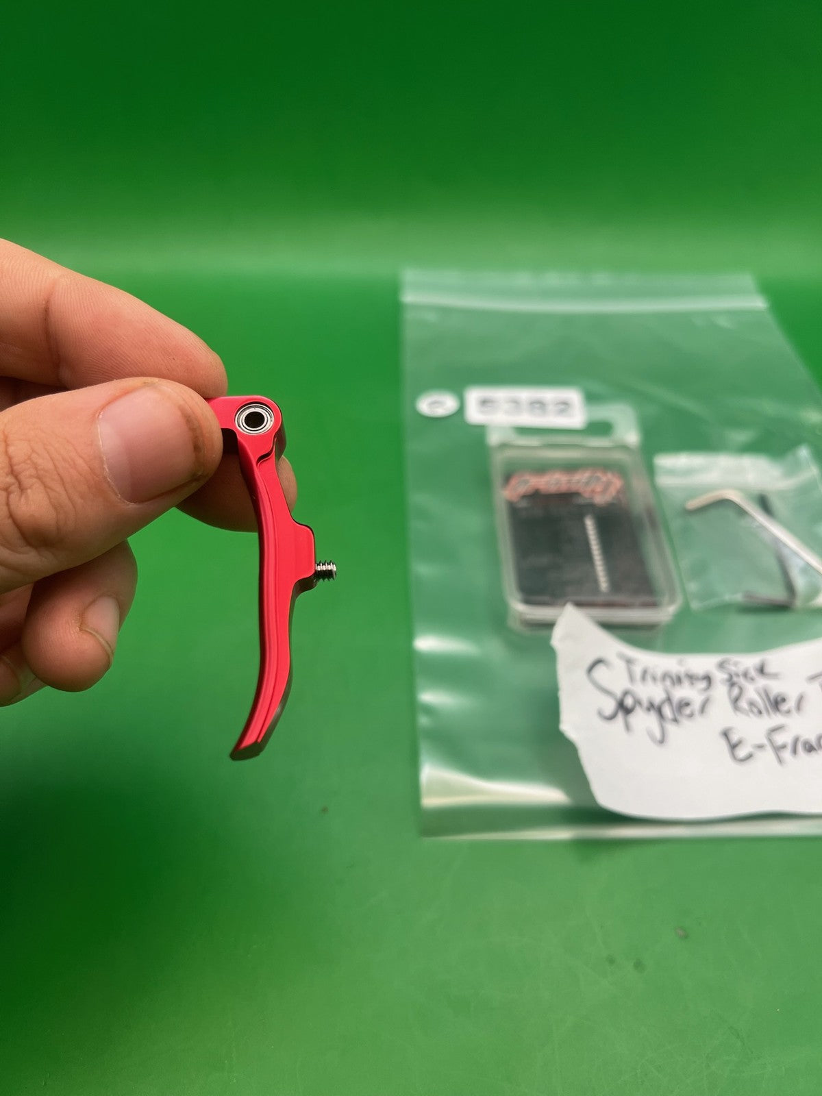 Trinity Sick Spyder Roller Trigger E-Frame Red Aluminum