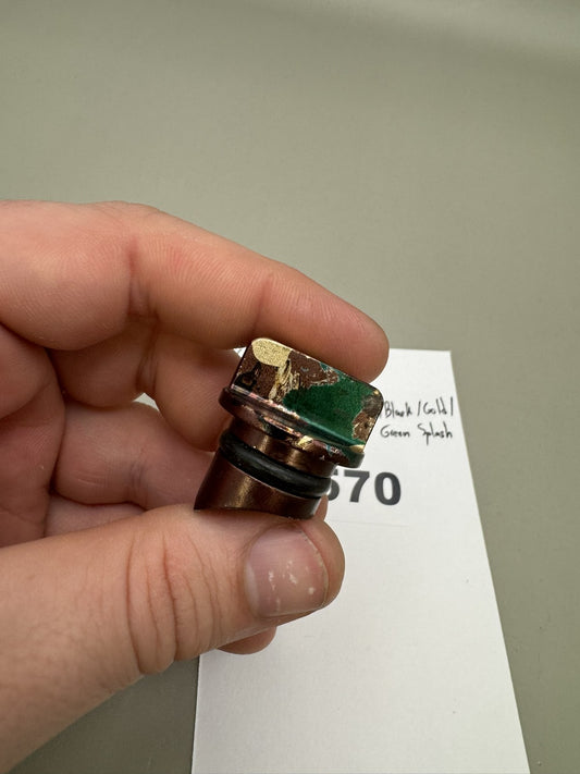 AGD Automag Power Feed Plug - Brown/Black/Gold/Green Splash