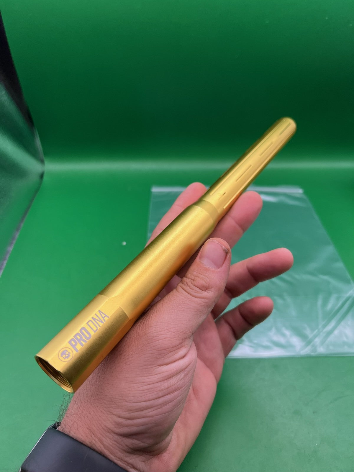 Infamous Pro DNA Silencio Barrel Tip Gold Anodized Aluminum 14"