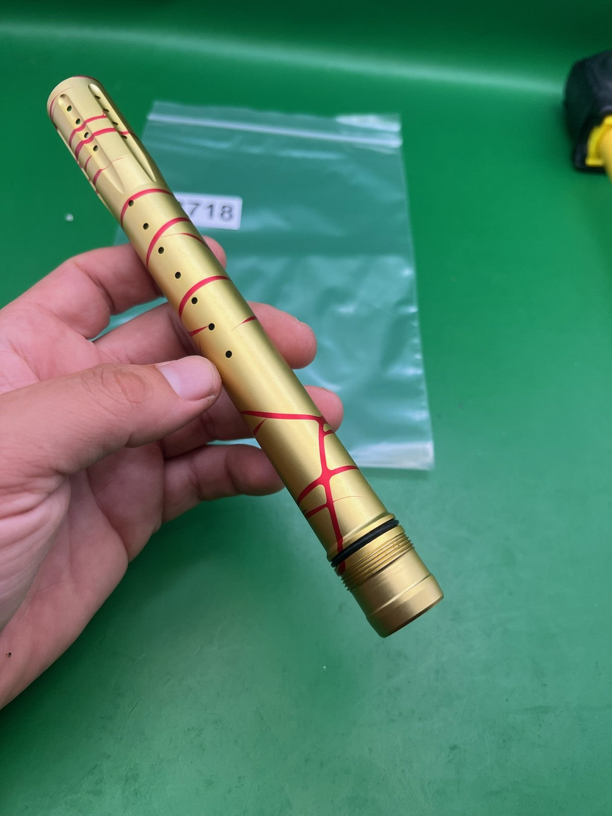 Dye Ultralite UL 14" Front Barrel Tip Gold Red Splash UL ULS GEO EGO LUXE