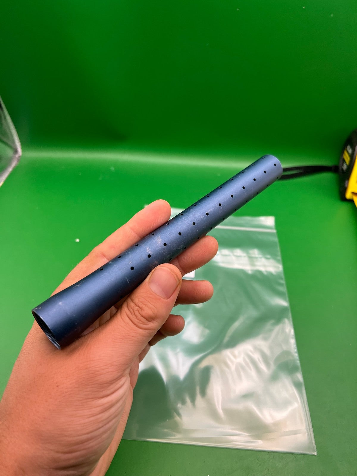 Empire PB Paintball Barrel Tip 14 inch Satin Blue Ported Aluminum