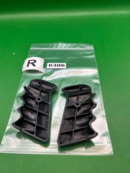 Single Hole Automag Grips - used paintball grip panels - black