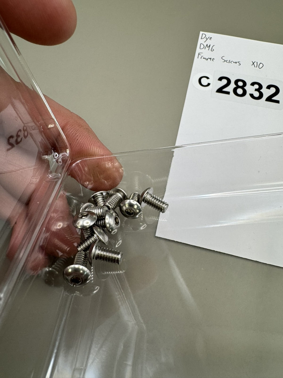 Dye DM6 Paintball Frame Screws X10