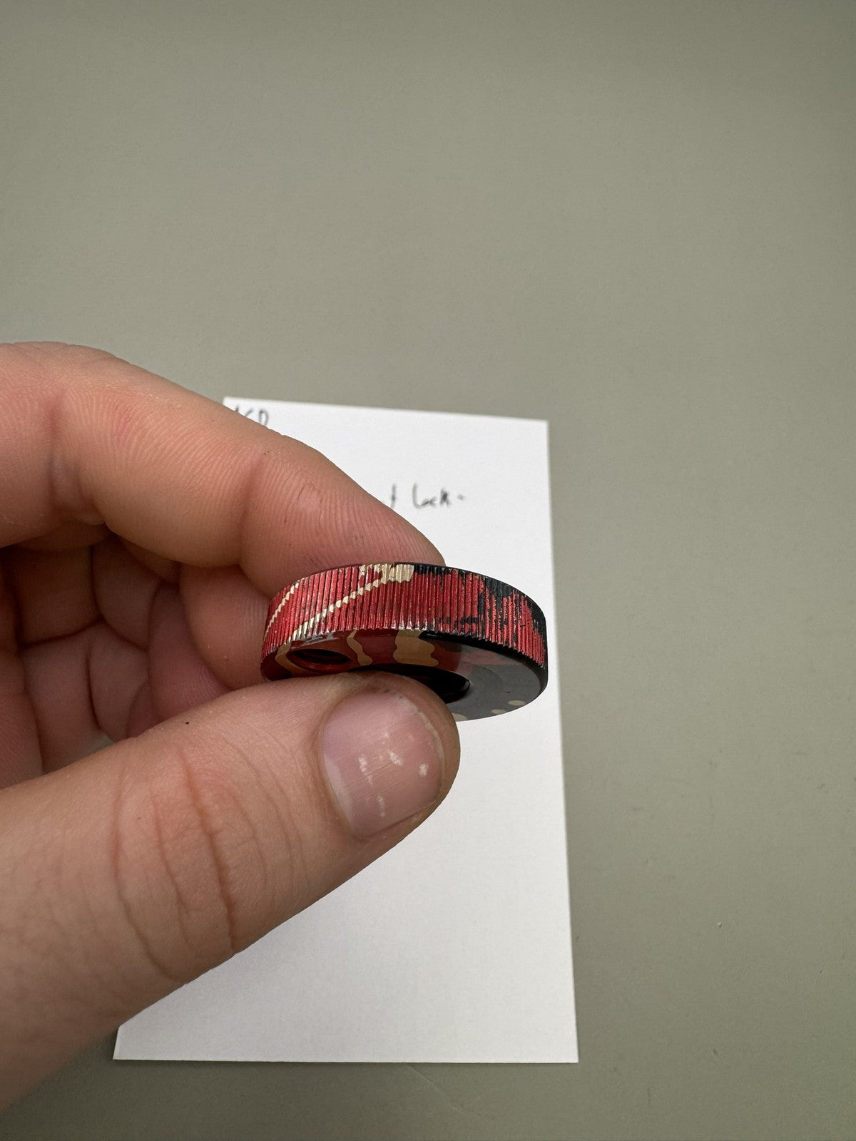 AGD Automag Classic Tournament Lock - Black/Gold/Red Splash