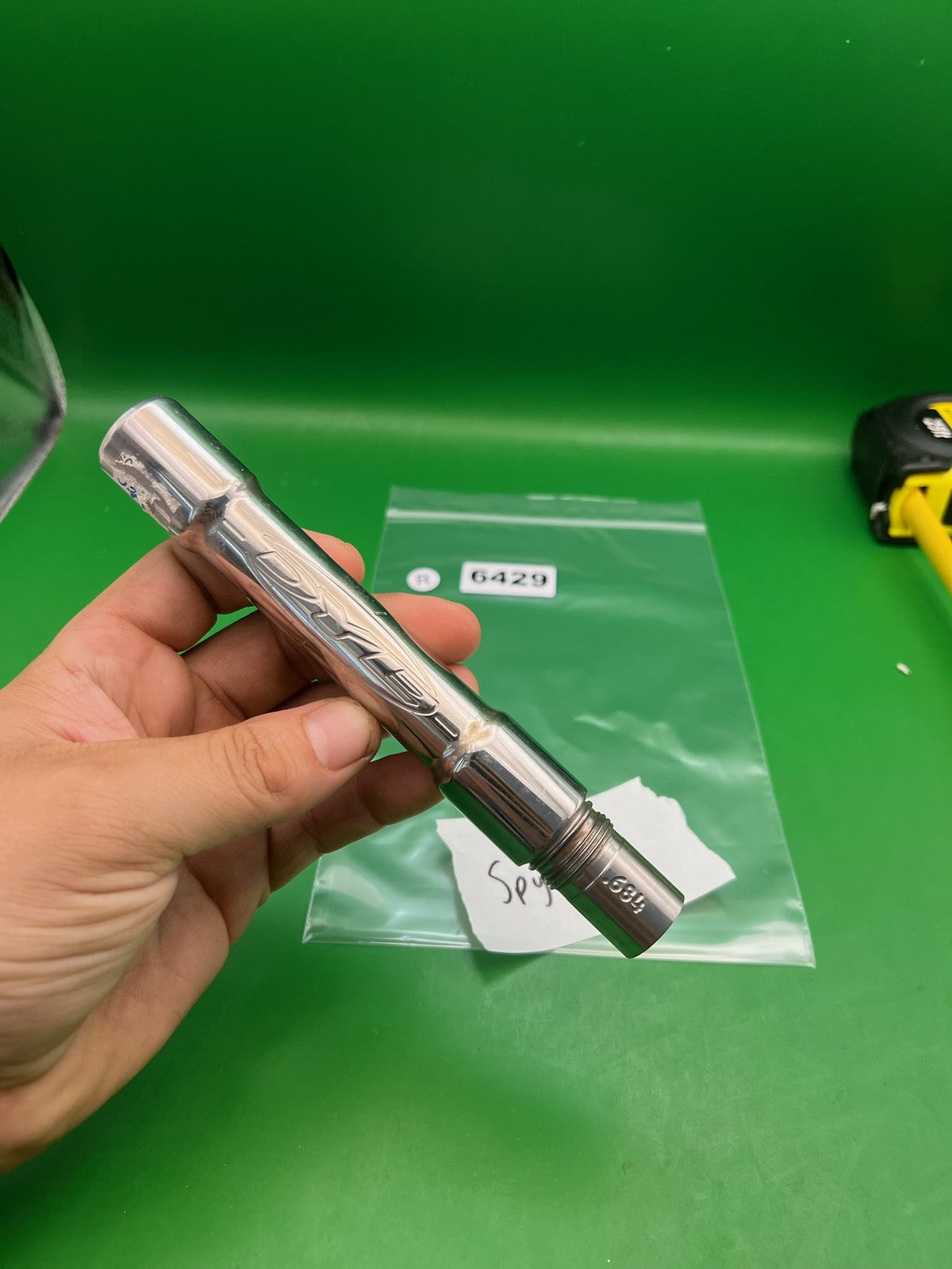 Spyder Dye Chrome Barrel Back .689 Spyder Thread Silver