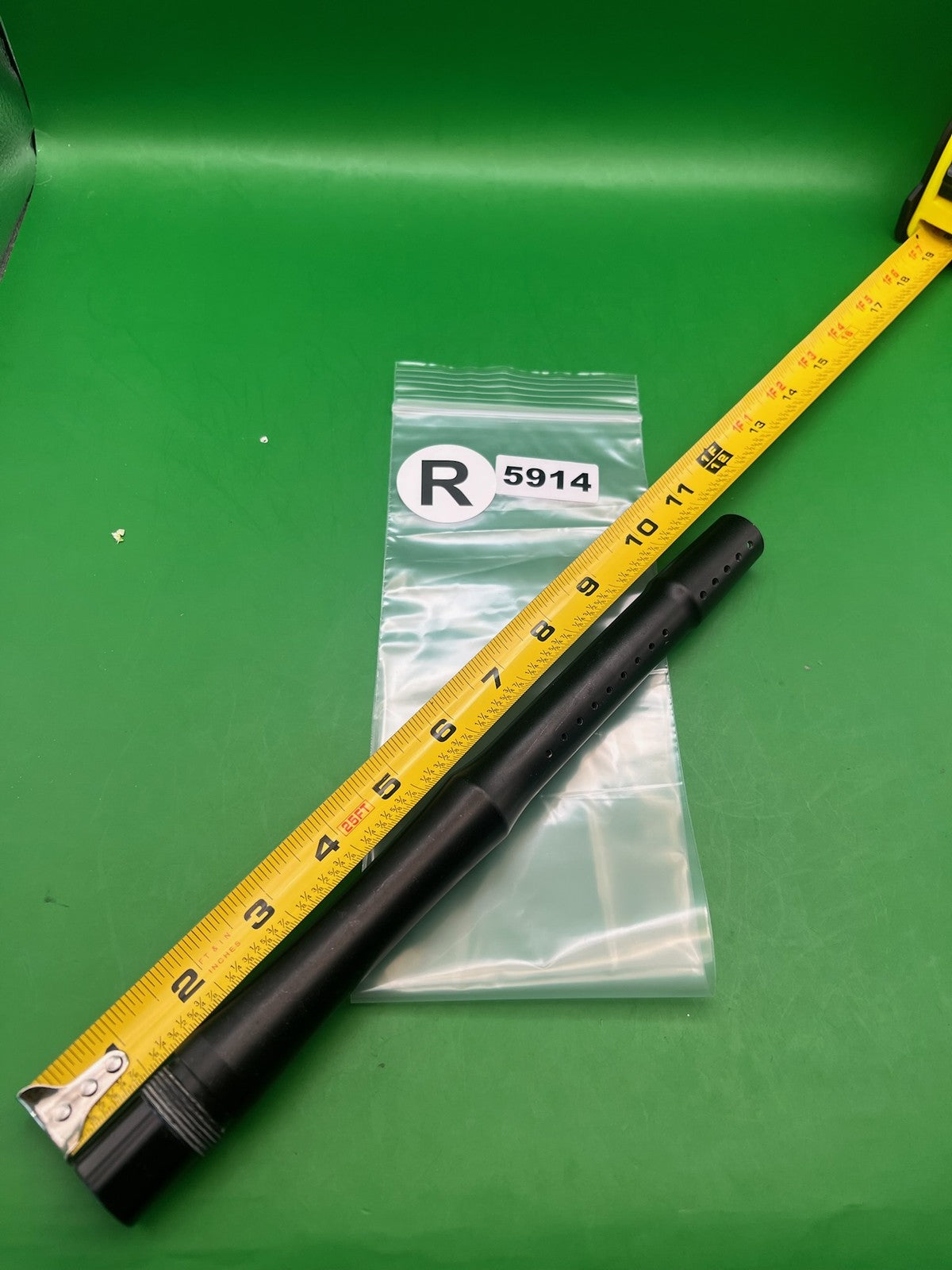 Dye Proto 10" Paintball Barrel Black Aluminum Ported Marker Tip