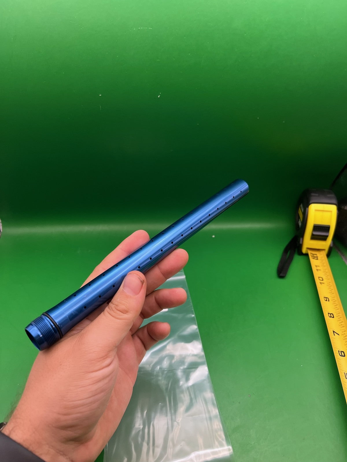 Angel A1 Barrel Tip Blue - used paintball barrel tip - blue