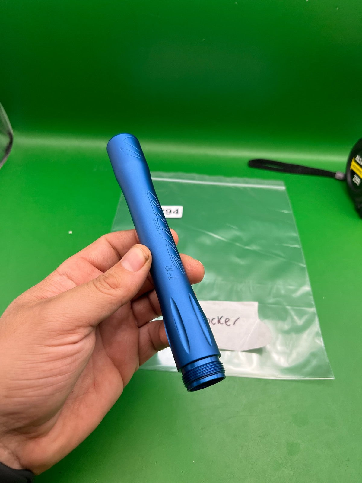 Dye UL-I Barrel Back Autococker AC Thread Dust Blue Aluminum