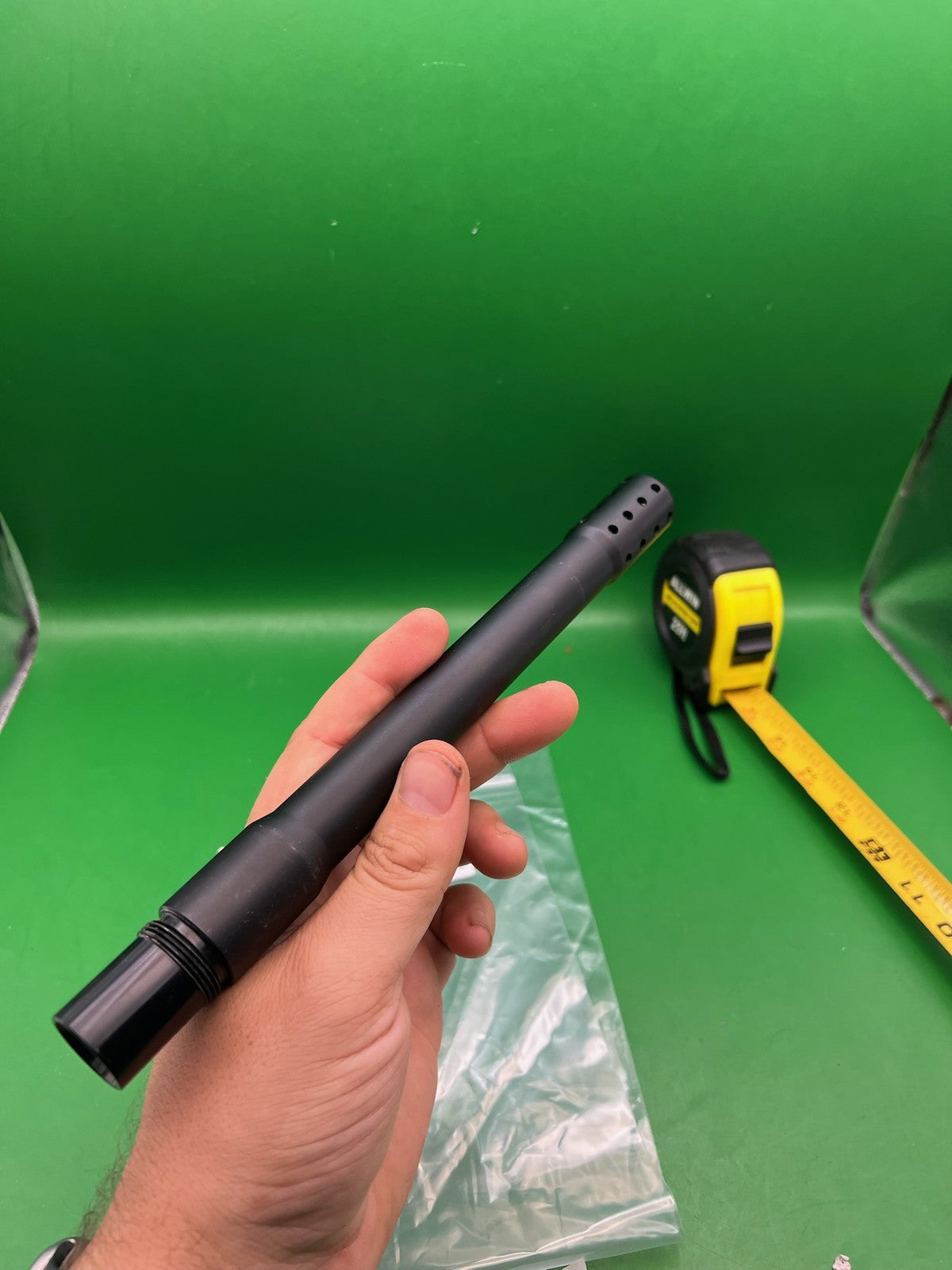 Autococker Barrel Black 12in .689 Bore Ported Tip