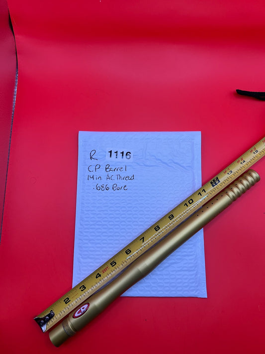 Custom Products CP 14in Autococker Thread .686 Bore Barrel Gold