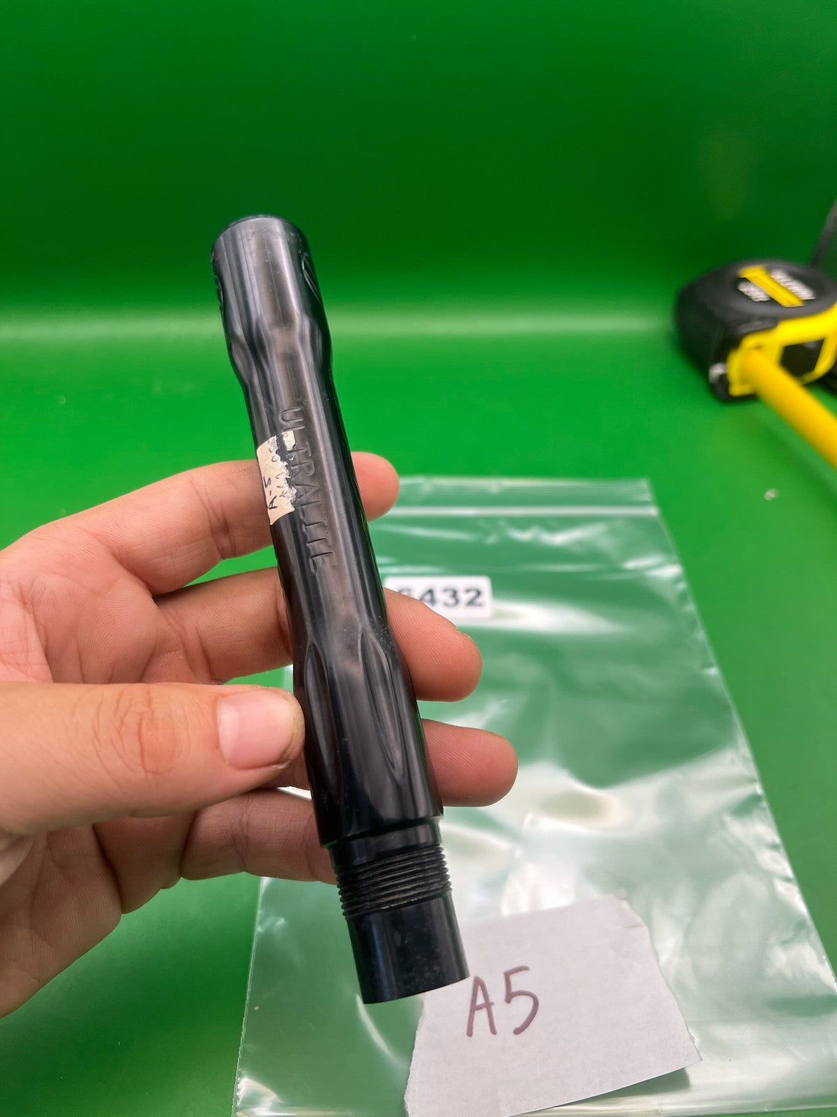 A5 Dye Ultralight Barrel - used paintball barrel back - black