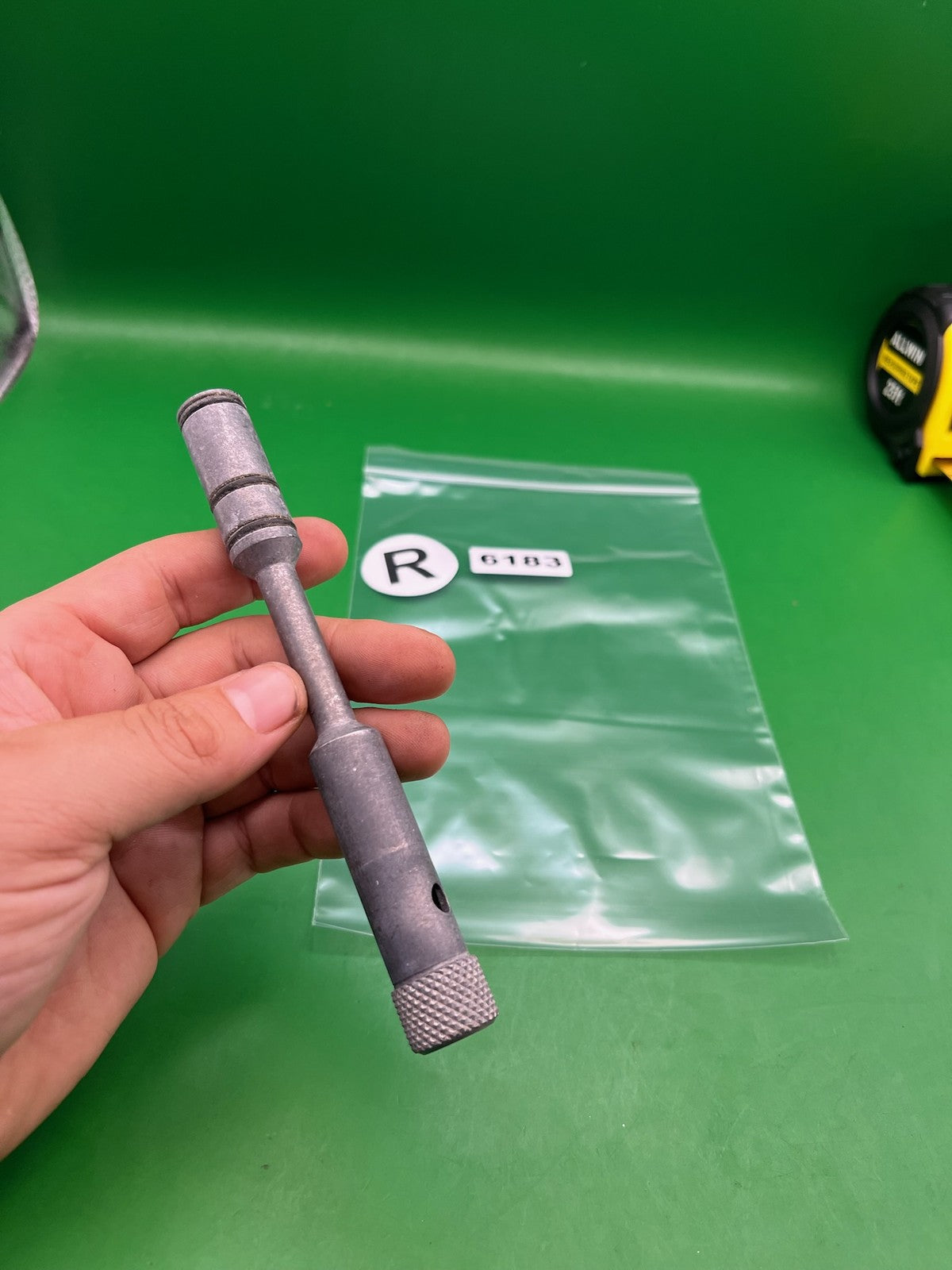 Autococker Bolt - used paintball bolt - silver / raw aluminum