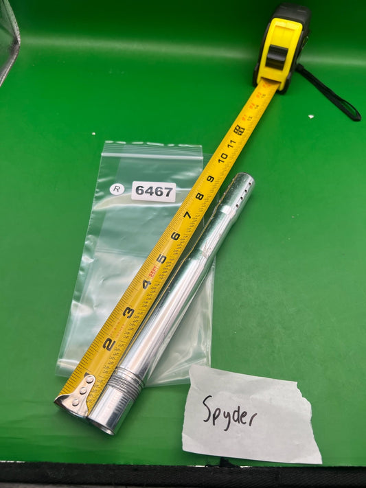Spyder Barrel Silver 8in Barrel - used paintball barrel - silver