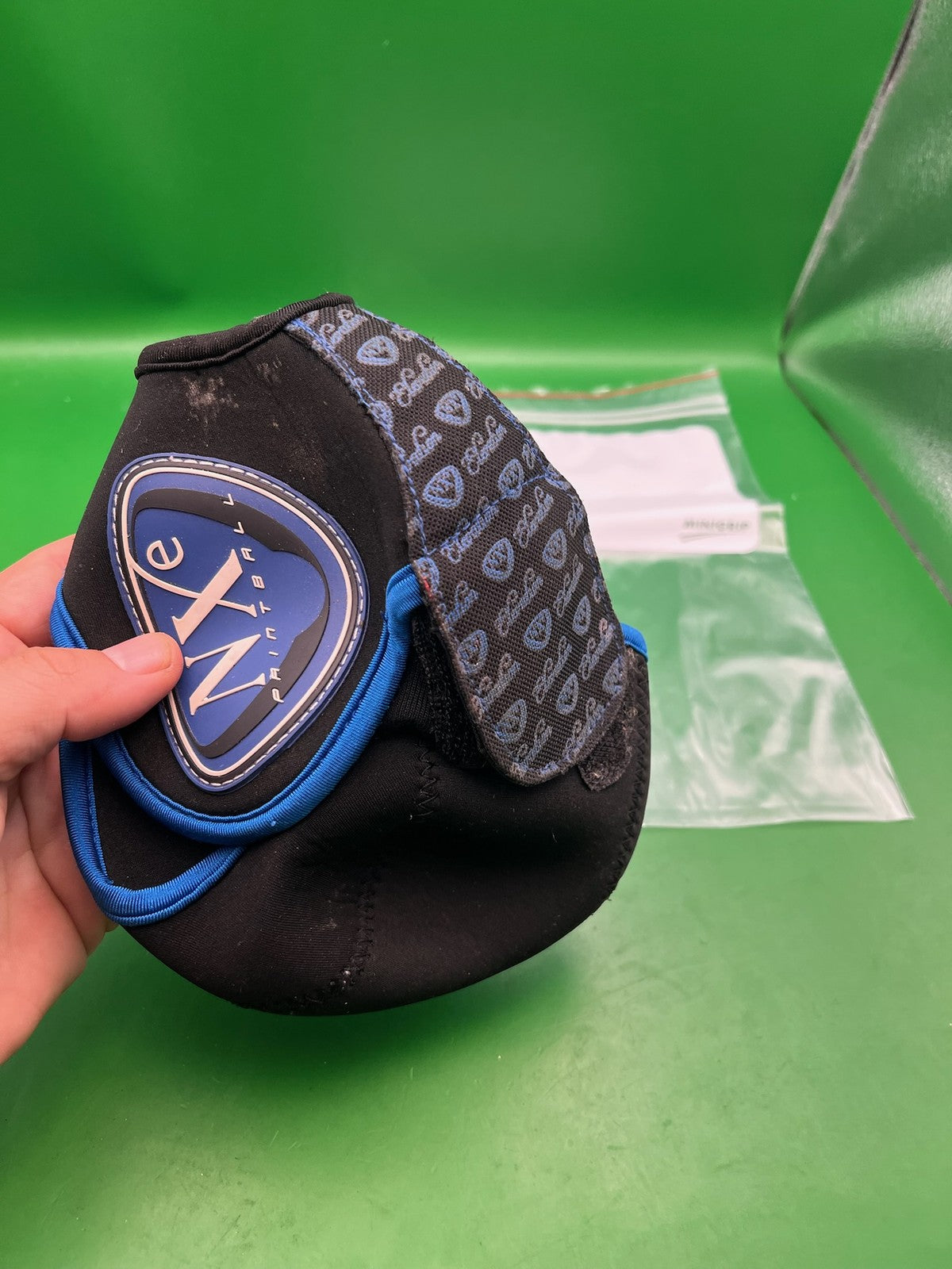 NXE Paintball Tank Cover Black Blue Neoprene HPA