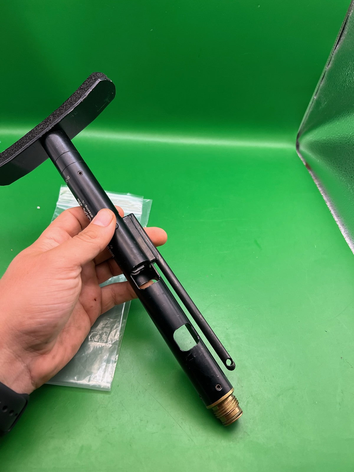 Airgun Designs Micro-CA II Gas Through Adjustable Paintball Stock Black