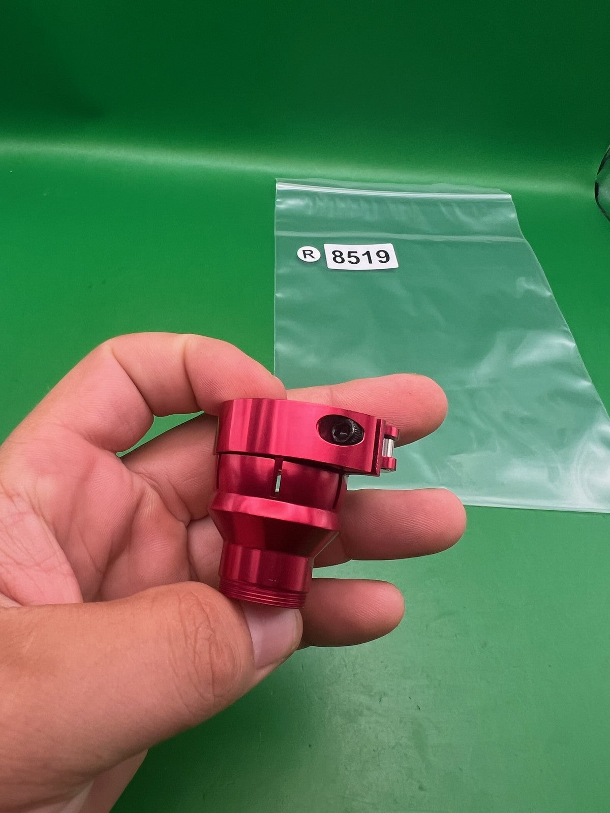 Warrior Ion G Lock Clamping Feedneck High Rise Red Aluminum