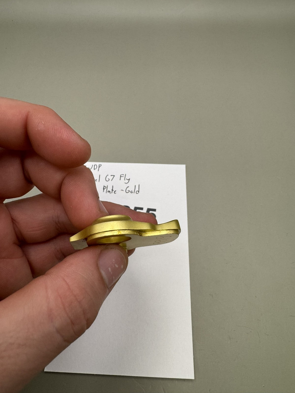 WDP Angel G7 Fly Back Plate -Gold