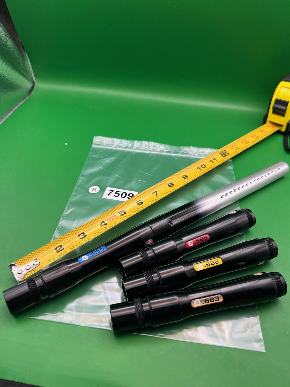 Evil Pipe Barrel Kit Black .683 .689 .692 .695 Bore Sizers + 14" Autococker
