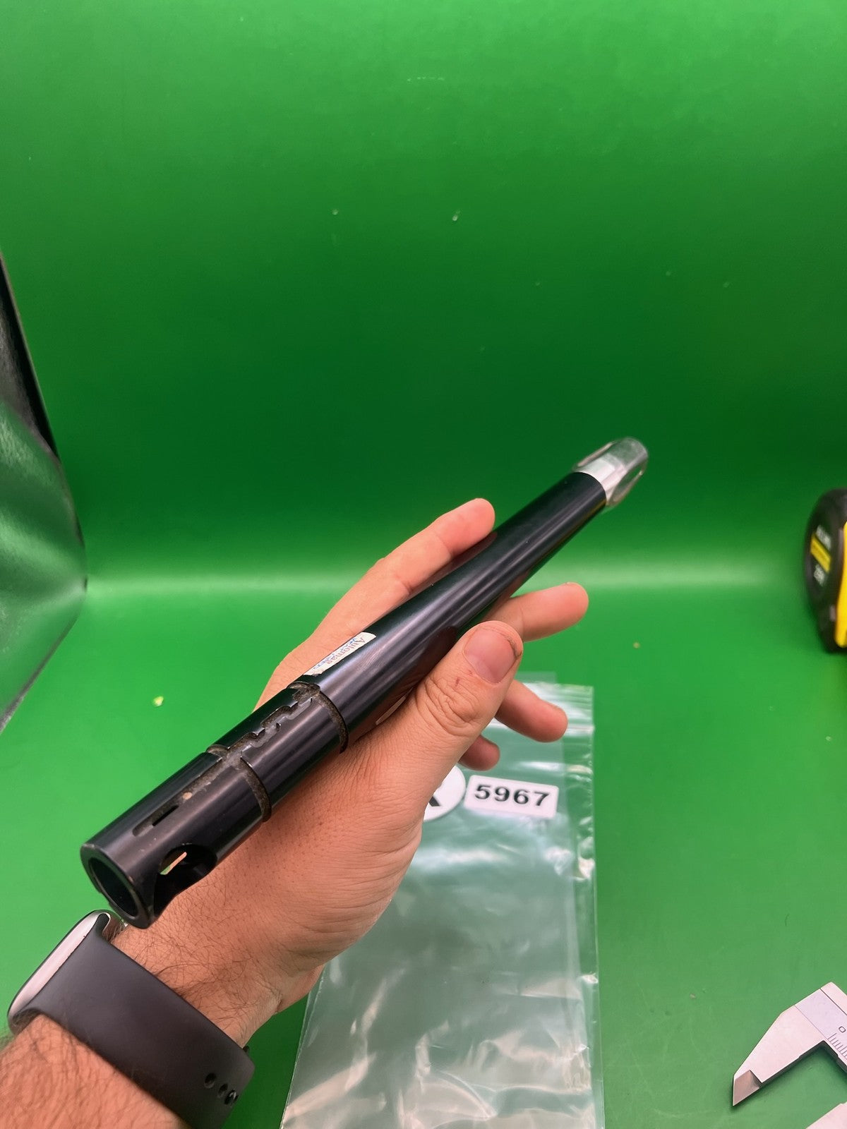 Automag Emag Barrel - used paintball barrel - black