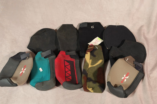 System X Paintball Tank Covers Lot of 9 Assorted Colors Camo Black Red Teal
