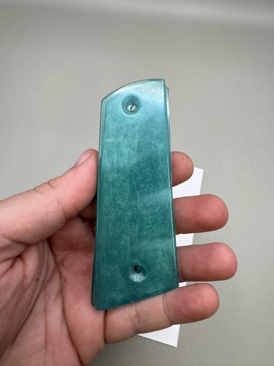 Vintage Paintball 1911 M45 Style Split Grip Panels Teal