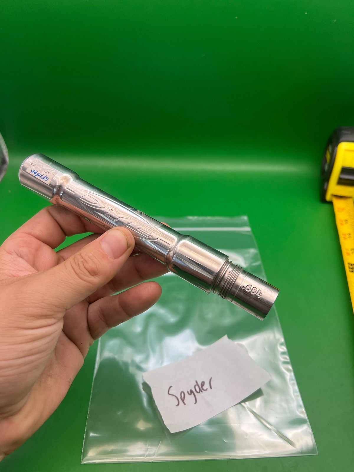 Dye Ultralite Spyder Barrel Back Silver .684