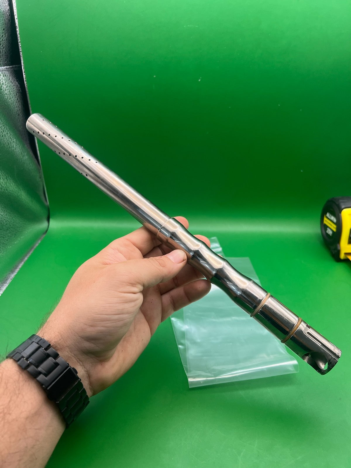 CP Chrome Automag .693 Barrel - used paintball barrel - chrome/silver