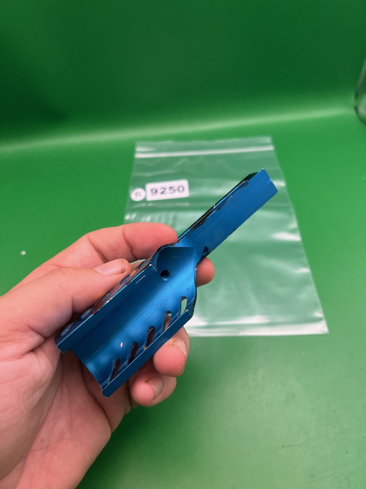 AGD Automag Sight Rail Blue Anodized Custom Splash Milled Aluminum