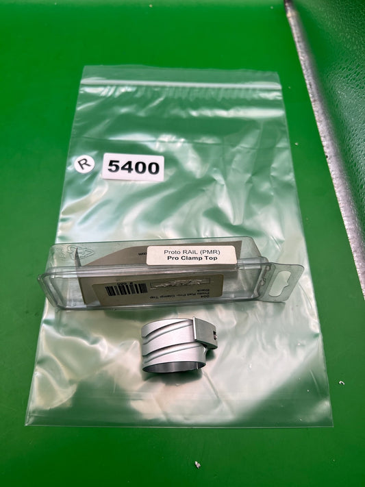 New Designz Proto Rail PMR Pro Clamp Top Feedneck Silver Aluminum