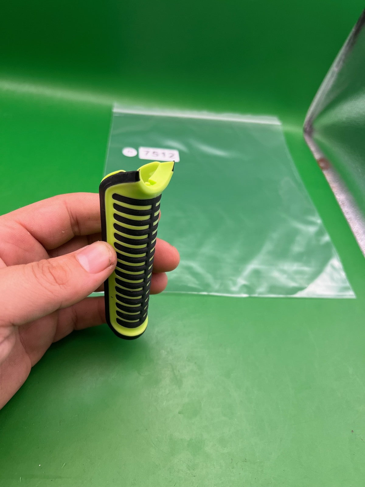 DLX Luxe ICE Rubber Front Grip Cover Neon Yellow Black Marker Foregrip