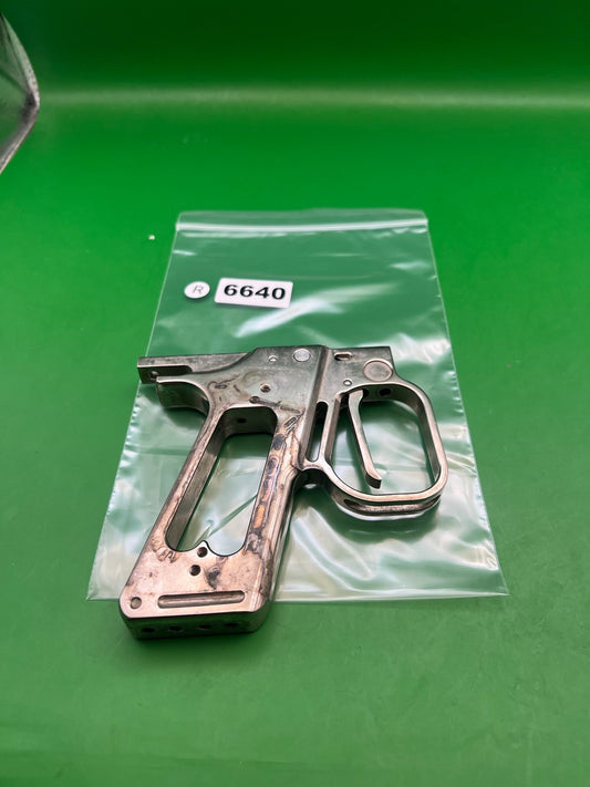 WGP Autcocker Hinge Frame - used paintball grip frame - raw/unfinished aluminum