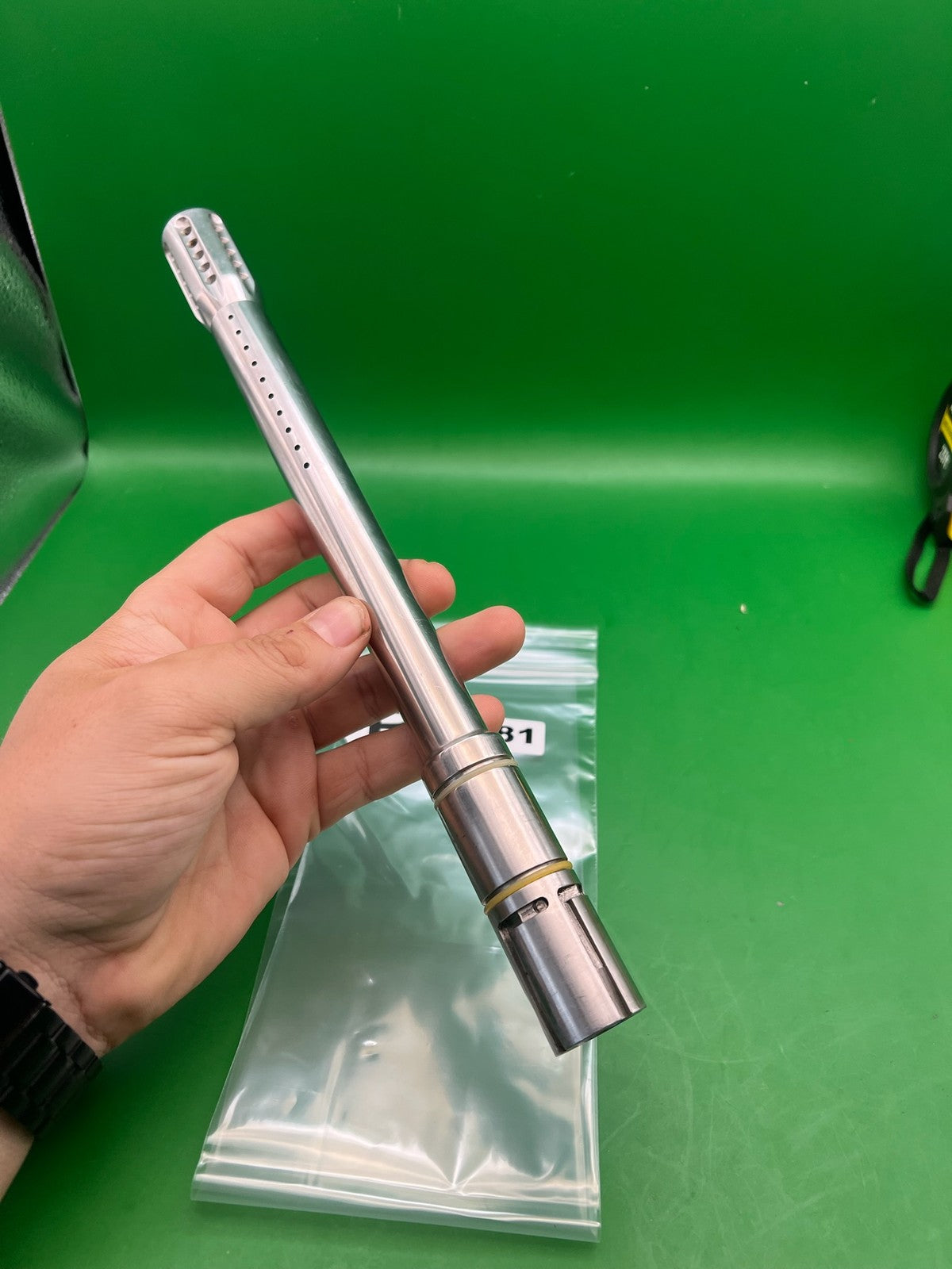 Automag 12" .686 Stainless Steel Dye Barrel - used paintball barrel - silver