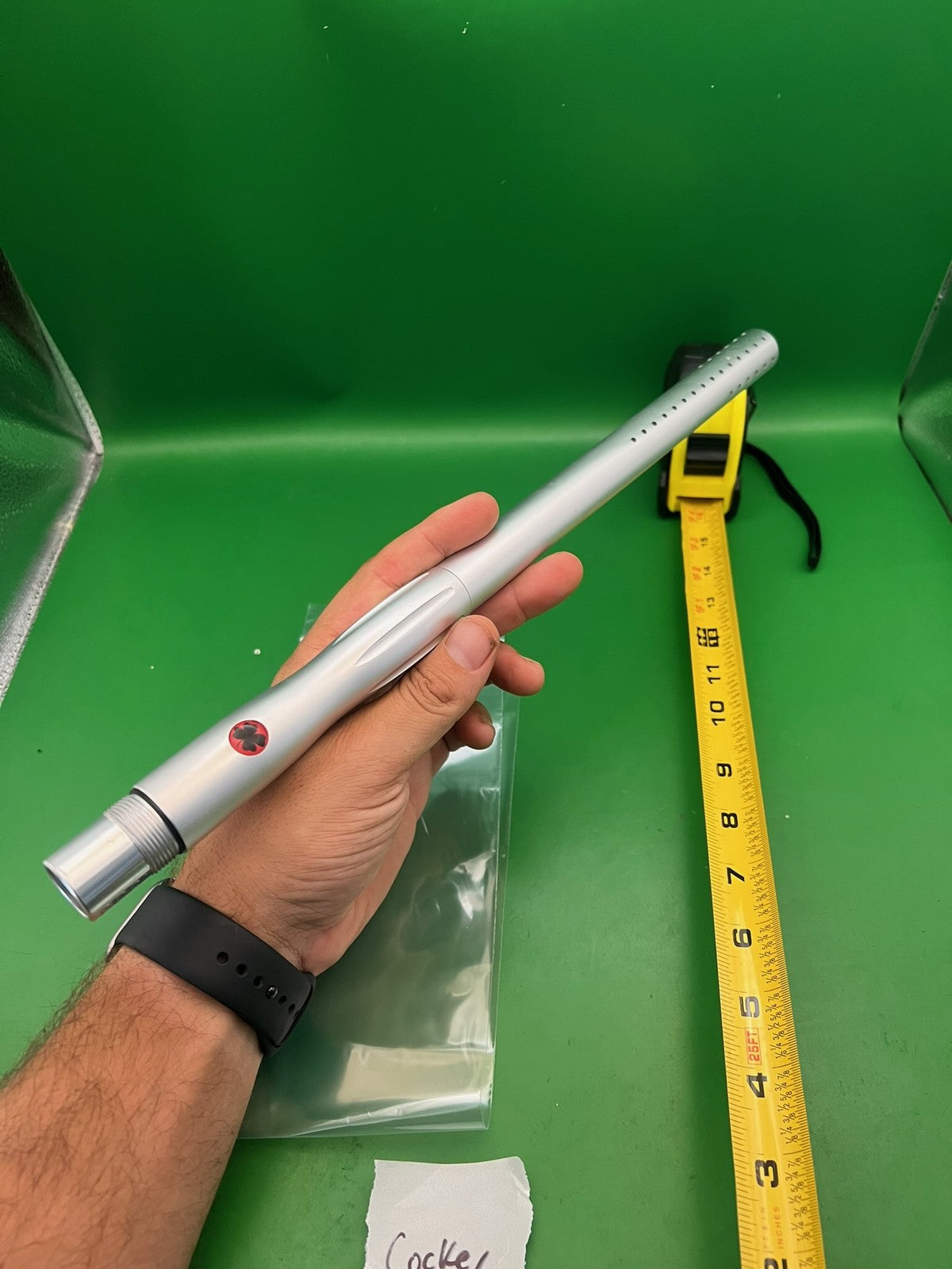 Lucky 15 Paintball Barrel Silver Autococker Thread 14in .686 Bore