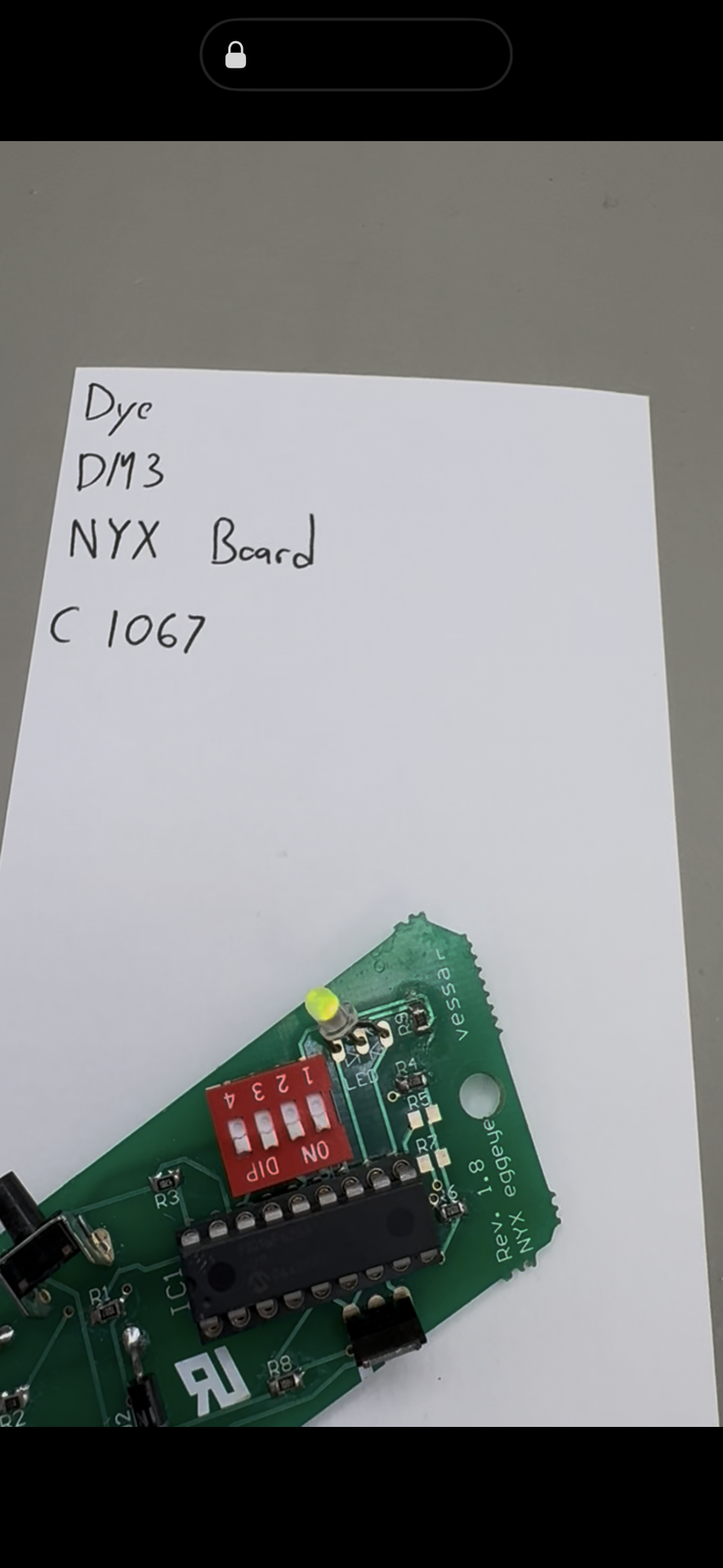 Dye DM3 NYX Board C 1067