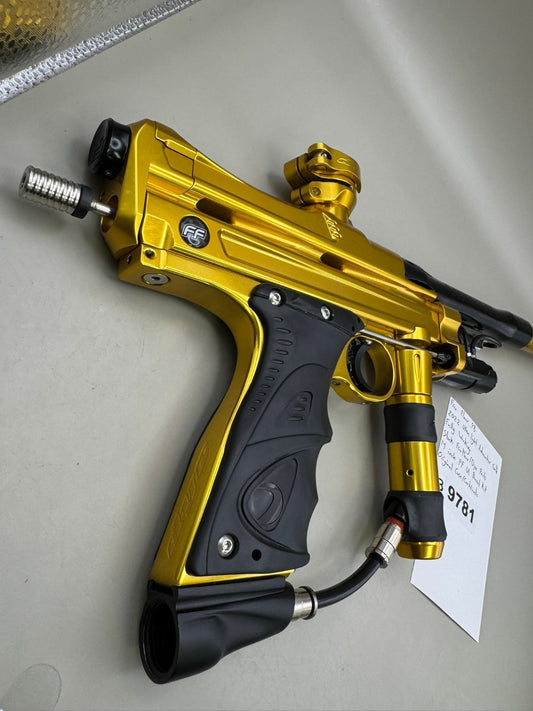 Free Flow PB 2022 Ultra Light Autococker - Gold - Paintball Marker Fully Working