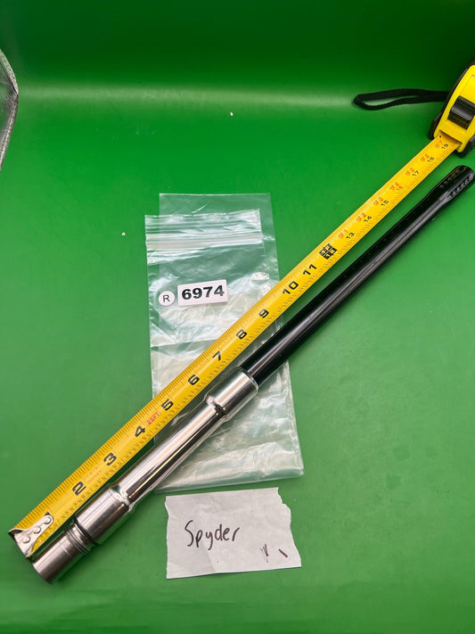 Spyder Two-Piece Barrel Black Silver 16in .688 Bore