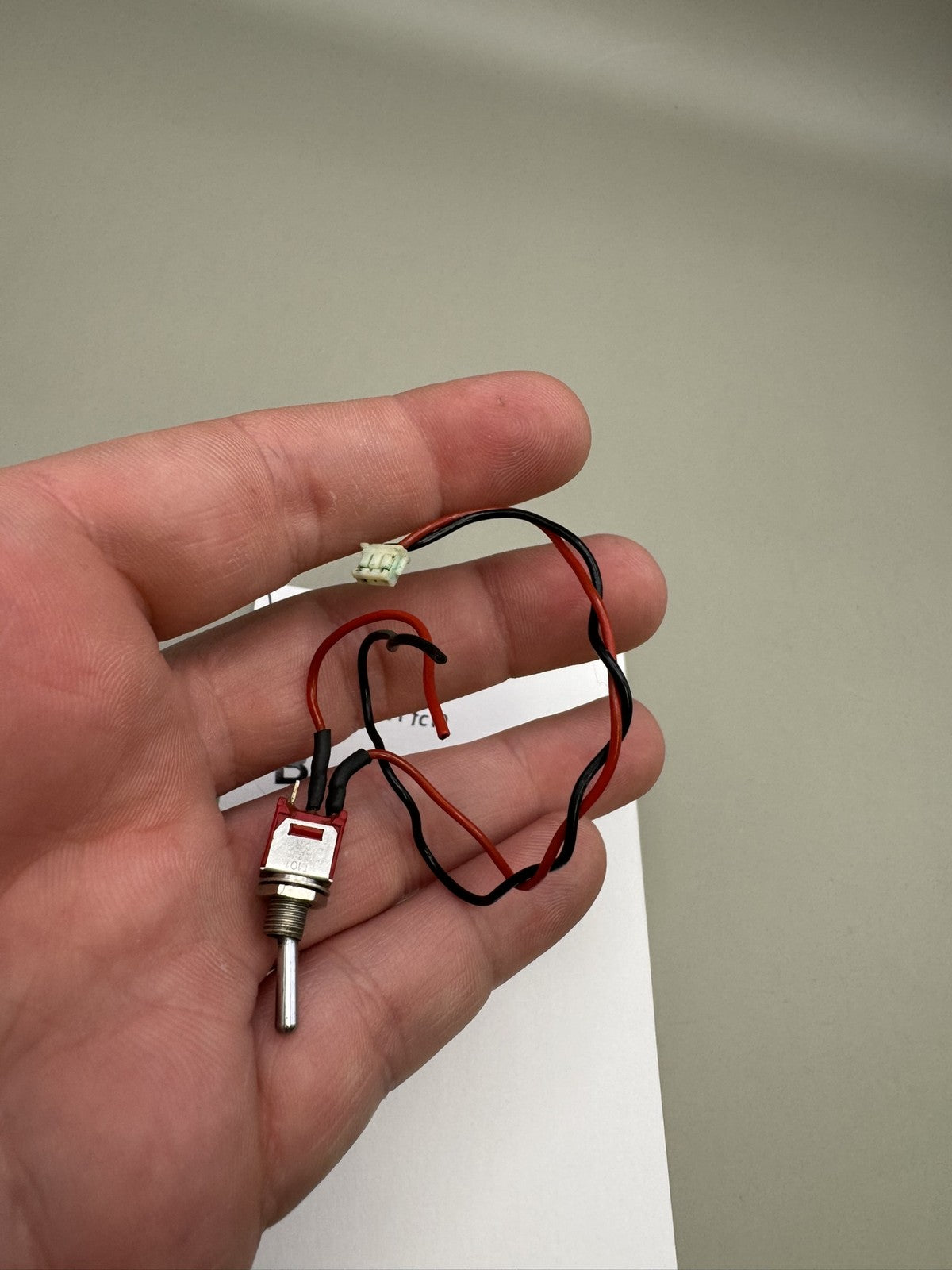 WDP Angel LCD Power Switch Red Black Wire Harness